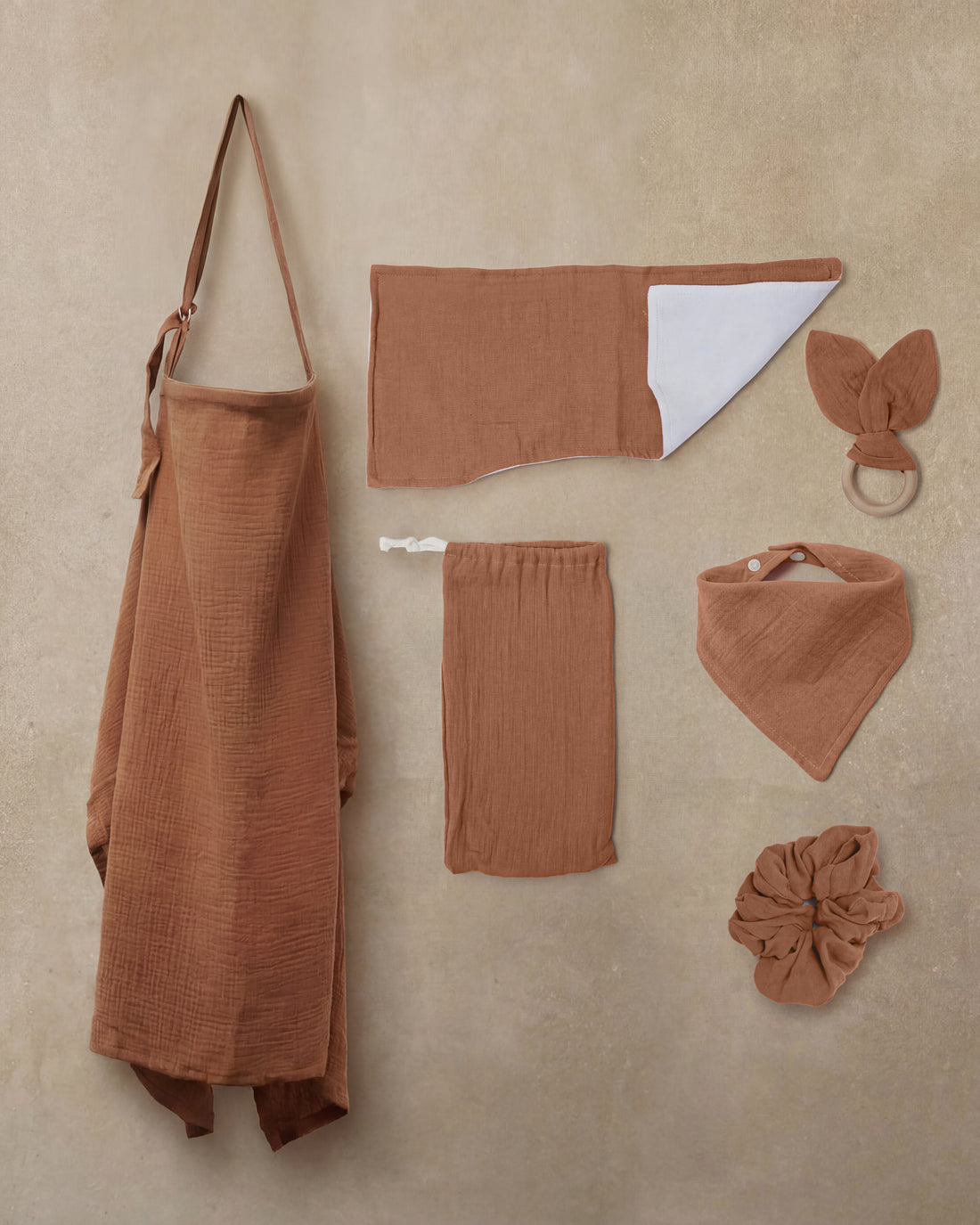 Calm Connect Nursing Cover | Luxury Breastfeeding Cover | OVUM Clay