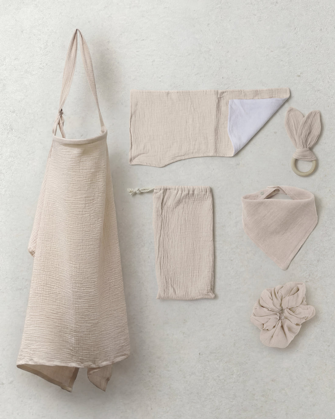 Calm Connect Nursing Cover | Luxury Breastfeeding Cover | OVUM Buttermilk