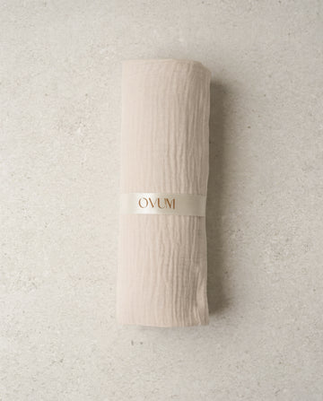 Calm Connect Nursing Cover | Luxury Breastfeeding Cover | OVUM Buttermilk
