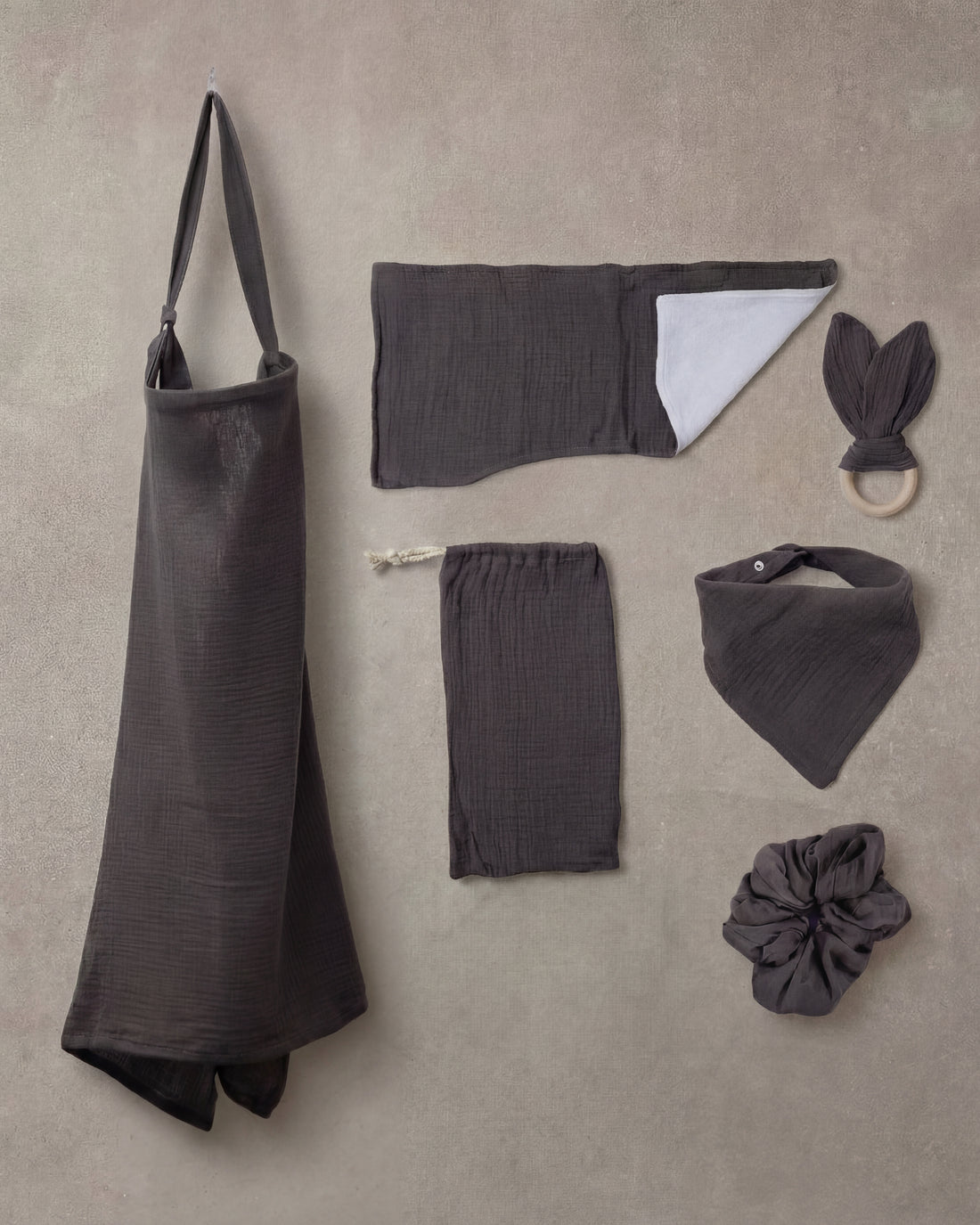Calm Connect Nursing Cover | Luxury Breastfeeding Cover | OVUM Onyx